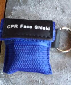 LSIKA-Z 5pcs CPR Face Shield Mask Keychain Ring Emergency Kit CPR Face Shields for First Aid or CPR Training (Blue-5) Blue-5 19 61jyXYZOa5L
