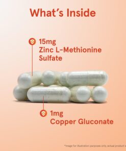 Jarrow Formulas Zinc Balance 15 mg - 100 Servings (Veggie Caps) - Includes Copper - Essential Mineral for Immune System Support - Immune Support Supplement - Gluten Free Zinc Copper Supplement - Vegan 24 61k0nt0ctyL