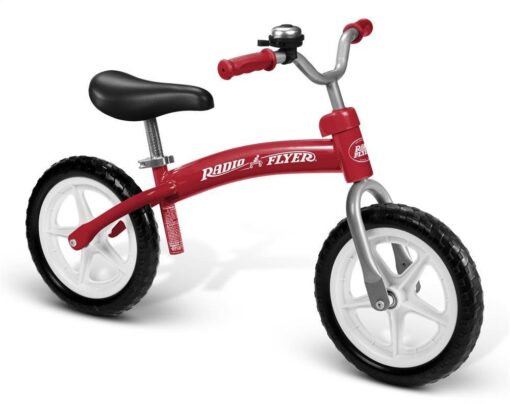 Radio Flyer Glide & Go Balance Bike, Toddler Ride On, Red Toddler Bike, Ages 2.5-5 Years Classic