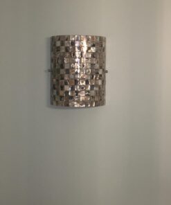 Chloe Lighting CH3CD28BC08-WS1 Shelley Mosaic 1-Light Wall Sconce, 9.8 x 8.3 x 4.1", Black 12 61k2bq03aBL