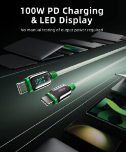 100W USB C Charger Block, MOKiN GaN III 2-Port Type C Wall Charger Foldable Power Adapter, USB C Power Adapter, for MacBook Pro/Air, iPhone 14 Pro Max, iPad, Google Pixelbook, and More White 36 61k3P7xaVjL