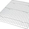 USA Pan Half Sheet Bakeable Cooling Rack, Steel Nonstick Wire Half Sheet Cooling Rack 17 61k3vTnYxkL