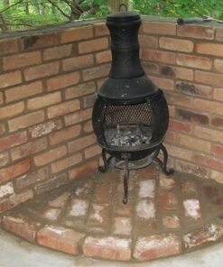 Deckmate Corona 3 Ft. High Outdoor Steel Chimenea Fireplace Model 28063 27 61k5QmSItAL