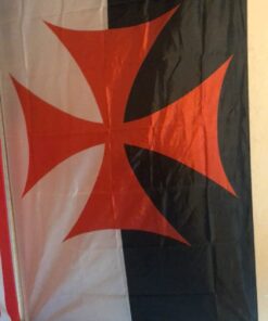 ANLEY Fly Breeze 3x5 Foot Knights Templar Battle Flag - Vivid Color and Fade Proof - Canvas Header and Double Stitched - Roman Catholic Church Flags Polyester with Brass Grommets 3 X 5 Ft 21 61k6hAHuHyL