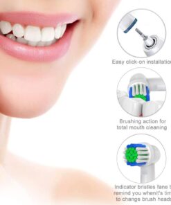 Replacement Toothbrush Heads Compatible with Oral-B Braun, 4 Pcs Professional Electric Toothbrush Heads Brush Heads for Oral B Replacement Heads Refill Pro 500/1000/1500/3000/3757/5000/7000/7500/8000 4 Count (Pack of 1) 11 61k7kLM5uJL