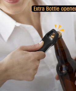 Waterproof Instant Read Digital Meat Thermometer for Cooking and Grilling, Food Thermometer with Backlight, Magnet, Calibration, and Foldable Probe, Bottle Cap Opener for Kitchen Gadgets, BBQ, Grill 30 61k8A772U9L