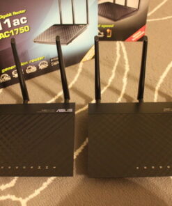 ASUS Dual-band 3x3 AC1750 Wifi 4-port Gigabit Router with speeds up to 1750Mbps & AiRadar to strengthens Wireless Connections via High-powered Amplification Beam-forming - 2x USB 2.0 Ports (RT-AC66U) New RT-AC66U (AC1750) 31 61k8VpAVSgL