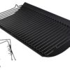 Hisencn 20 inch Ash pan for Chargriller 5050, 5072, 5650, 2123 Charcoal Grills, Char-Griller Model 200157, Replacement Part with 2pcs Fire Grate Hanger, 20" Drip Pan