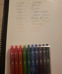 Pilot, FriXion Clicker Erasable Gel Pens, Fine Point 0.7 mm, Pack of 10, Assorted Colors 10 Count (Pack of 1) 29 61kAMCy2e9L