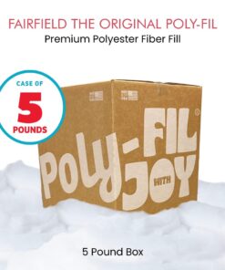 Alternative view of Fairfield The Original Poly-Fil, Premium Polyester Fiber Fill, Soft Pillow Filler, Stuffing for Stuffed Animals, Toys, Cloud Decorations, and More, Machine-Washable, 5 lbs. Box, White 5 lb