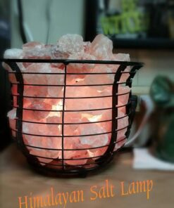 Himalayan Pink Salt Lamp Basket with Cord & Bulb Ca Sls-wm-basket@ 24 61kBJpOP0L