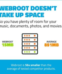 Alternative view of Webroot Antivirus Software 2023 | 3 Device | 1 Year Keycard Delivery for PC/Mac Keycard (PC/Mac) 1 Year 3 Device Standard