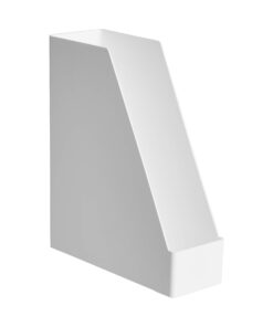 Amazon Basics Rectangular Plastic Desk Organizer, Magazine Rack, White, 2-Pack Magazine Rack, 2-Pack 19 61kBg6fQB8L