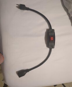 Joinfworld 2 Ft Extension Cord with Switch Outdoor 14AWG 3 Prong Switched Extension Cord 15A 125V Waterproof Lighted Extension Cord Inline Switch for Electrical Equipment 35 61kCtk1eM4L