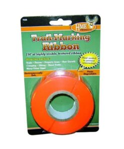 HME 150' Trail Marking Ribbon - Environmentally Safe Fluorescent Orange Rugged Weather-Resistant Hunting Tape 7 61kEen1Jw2L