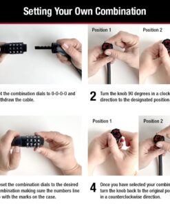 Master Lock 8370D Set Your Own Combination Bike Lock, 5 Feet Long , Black 5 Ft. Set your own combo Lock Cable 1 Pack 17 61kFBrMPQ7L