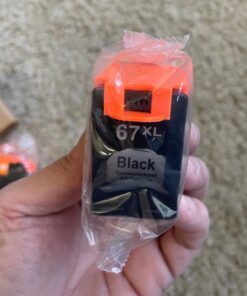 TECKKIN Remanufactured 67XL Black Ink Cartridge Replacement for HP Ink 67 67XL Ink Works for HP Envy 6000 6055 6055e 6400e 6455e Envy Pro 6455e 6455 6475 6452 6458 DeskJet 4155 2755e 2755 (2 Black) 30 61kFRINBqgL