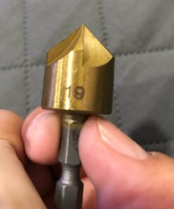 Baban Countersink Drill Bit,Countersink Drill Bit Set 6 Pcs 1/4'' Hex Shank HSS 5 Flute Countersink 90 Degree Center Punch Tool Sets for Wood Quick Change Bit 6mm-19mm 41 61kGAHToaAL