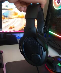 Drop + EPOS PC38X Gaming Headset Noise-Cancelling Microphone with Over-Ear Open-Back Design, Velour Earpads, Compatible with PC, PS4, PS5, Switch, Xbox, Mac, Mobile, and More (Black) Black One Size 29 61kGKFuA5IL