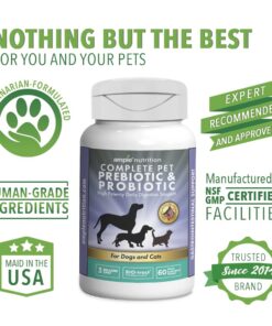 Ample Nutrition Complete Pet Prebiotic + Probiotic for Dogs & Cats, 60ct Pork Flavored Pearls 27 61kGLcD7dZL