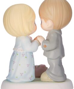 Precious Moments, Our Love Still Sparkles In Your Eyes, 25th Anniversary, Bisque Porcelain Figurine, 115911, Silver, Medium 10 61kGdkrLONL