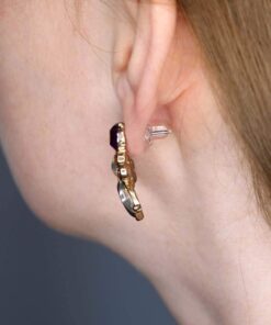 Universal EZback Earring Backs Soft Clear Silicone and Sterling Silver Large 1 Pair Large - 1 Pair 10 61kIBekDzlL