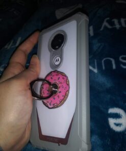 Poetic Moto G7 Rugged Clear Case, Full-Body Hybrid Shockproof Bumper Cover, Built-in-Screen Protector, Guardian Series, DO NOT FIT Moto G7 Power Or Moto G7 Play, Pink/Clear 24 61kJMXq5MIL