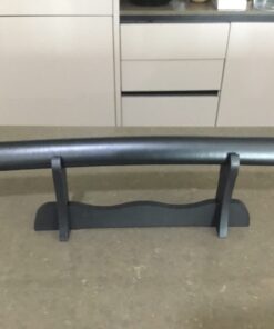 BladesUSA WS-1SC Sword Stand Single Horizontal Wood Display Stand,black 7 61kKu3TBnqL