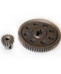 Alternative view of Hobbypower RC 1/10 11184 & 11119 Differential Steel Metal Main Gear 64T Motor Gear 17T