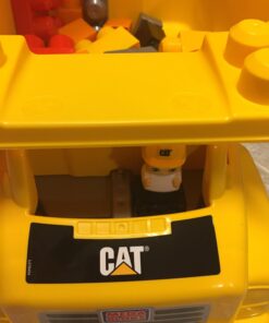 MEGA Bloks Cat Fisher-Price Toddler Blocks Building Toy, Large Dump Truck with 25 Pieces, 1 Figure, Yellow, Gift Ideas for Kids 38 61kMv wobTL