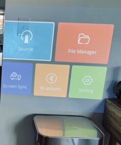 BIGASUO 1080P Projector 5G WiFi Bluetooth - 15000Lux 560ANSI Full HD Outdoor Movie Projector, 300" Display Support 4k Home Theater,Compatible with iOS/Android/XBox/PS4/TV Stick/HDMI Light Grey 61 61kO6c7GVrL