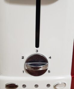 Nostalgia New and Improved Wide 2-Slice Toaster Perfect For Bread, English Muffins, Bagels, 5 Browning Levels, With Crumb Tray & Cord Storage, Retro Red 30 61kOCk0pmZL