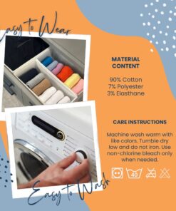 Special Essentials 12 Pairs Cotton Diabetic Crew Socks For Men & Women - Non-Binding Extra Wide Top - Neuropathy Socks Large Grey 19 61kOHJV36zL