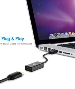 Rankie DisplayPort (DP) to HDMI Adapter, 4K Resolution Ready Converter with Audio (Black) Black 13 61kQhtQjL