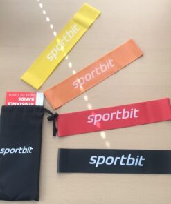 Sportbit Exercise Resistance Bands Set of 5 + Bag | Best Elastic Resistance Loop Bands for Stretching, Yoga, Physical Therapy, Workout, Home Fitness and Sport 41 61kRURq6C0L