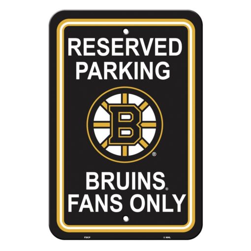 Fremont Die NHL Sign Boston Bruins 12" x 18" Reserved Parking Sign