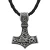 GuoShuang Odin Thor's Mjolnir Pendant Viking Necklaces Pendants Jewelry Scandinavian Clear Details Silver Chain Mjolnir necklace -A12 13 61kTjzG3jVL