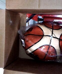 Franklin Sports Ball Pump Kit -7.4" - Perfect for Basketballs, Soccer Balls and More - Complete Hand Pump Kit with Needles, Flexible Hose, Air Pressure Gauge and Carry Bag,Red 43 61kTkpSNk L