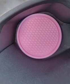 SINGARO Car Cup Coaster, 4PCS Universal Non-Slip Cup Holders Embedded in Ornaments Coaster, Car Interior Accessories, Pink 35 61kWhCDlI6L