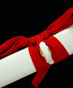 LoongSword Nihontou Sword,Katana,Kendo(Medium Carbon Steel Blade,Alloy,White saya) Full Tang 16 61kWzpfwr6L