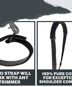 Sling Swing Adjustable Weed Eater & Grass String Trimmer Harness Shoulder Strap w/ Shock Bungee, Quick Detach Swivel, Ambidextrous, Limb Strain & Arm Stretch Tool - Professional Comfort Garden Tools 1" webbing 12 61kX42XxmQL 2