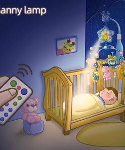 Baby Mobile for Crib, Crib Toys with Music and Lights,Remote, lamp, Projector for Pack and Play, for Ages 0+ Months (Blue-Forest) Blue-Forest 34 61kX4bQHIcL