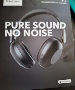 Pointcinco Active Noise Canceling Headphones, Over Ear Headphones with Mic, 60 Hours Play Time On Ear Bluetooth Headphones with Deep Bass, Foldable Headphones with HiFi Audio for Music P1 85 61kYjBGF94L