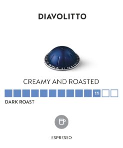 Nespresso Capsules VertuoLine, Diavolitto, Dark Roast Espresso Coffee, 10 Count (Pack of 5), Brews 1.35oz (VERTUO LINE ONLY) 10 Count (Pack of 5) 23 61kZ0VrGUL