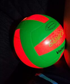 GlowCity Glow in The Dark Volleyball - Light Up Volleyballs Green/Orange 11 61kaEVfGKGL