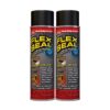 Flex Seal, 14 oz, 2-Pack, Black, Stop Leaks Instantly, Waterproof Rubber Spray On Sealant Coating, Perfect for Gutters, Wood, RV, Campers, Roof Repair, Skylights, Windows, and More 31 61kablbiEoL