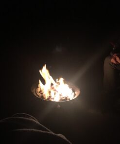 Heininger 5995 58,000 BTU Portable Propane Smokeless Outdoor Gas Fire Pit Black 25 61kaquF X6L