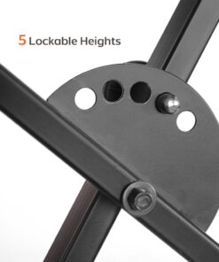 PARTYSAVING Pro Series One-Tier Portable Single-X Keyboard Stand with Locking Straps, APL1157 11 61kb5fqwItL