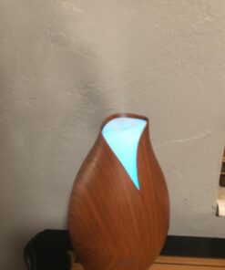 NOW Essential Oils, Ultrasonic Faux Wood Aromatherapy Oil Diffuser, Contemporary Design, Extremely Quiet Heat Free, Color Changing LED Diffuser 23 61kbPSi0klL