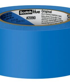 Scotch Painter's Tape Original Multi-Surface Painter's Tape, 1.88 Inches x 60 Yards, 6 Rolls, Blue, Paint Tape Protects Surfaces and Removes Easily, Multi-Surface Painting Tape for Indoor and Outdoor Use 19 61kcHyQALYL
